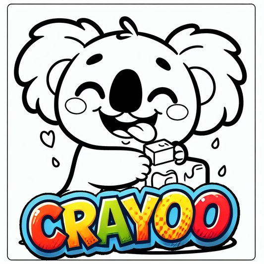 Koala Karl und das schmelzende Abenteuer - 10x Bild zum Ausmalen