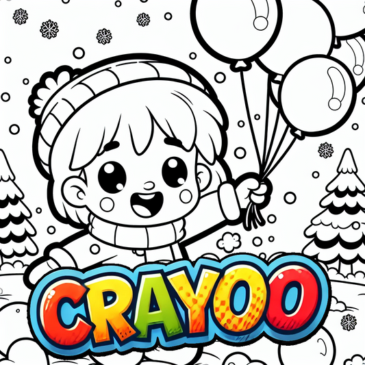 Lillys Wintermarktabenteuer - 10x Bild zum Ausmalen