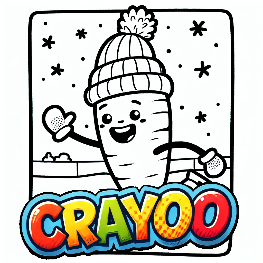 Die Karotte Karl - 10x Bild zum Ausmalen