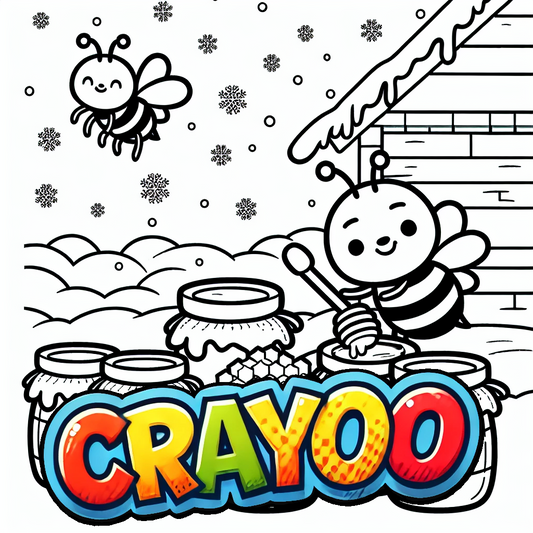 Das Honigabenteuer der Bienen - 10x Bild zum Ausmalen