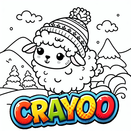 Susi und das Schneeabenteuer - 10x Bild zum Ausmalen