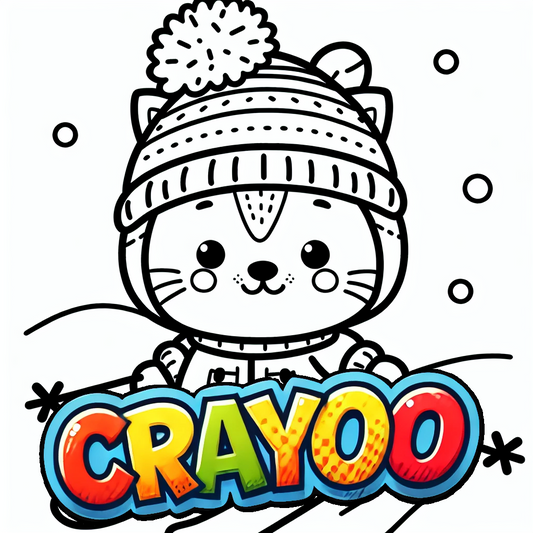 Kater Twinkle auf dem Weg zum Nordpol - 10x Bild zum Ausmalen