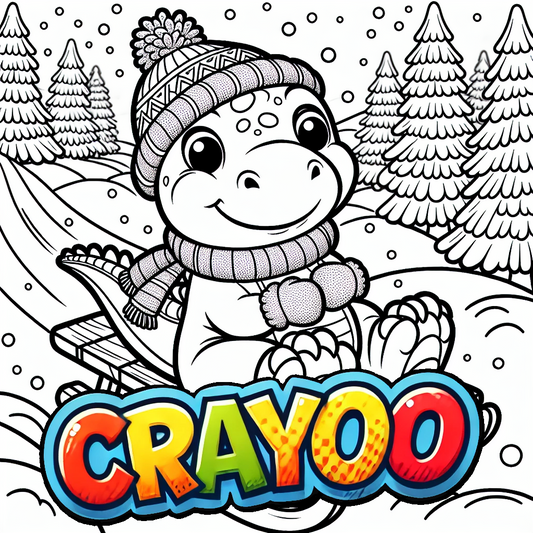 Dora Dino freut sich auf ihren Geburtstag - 10x Bild zum Ausmalen