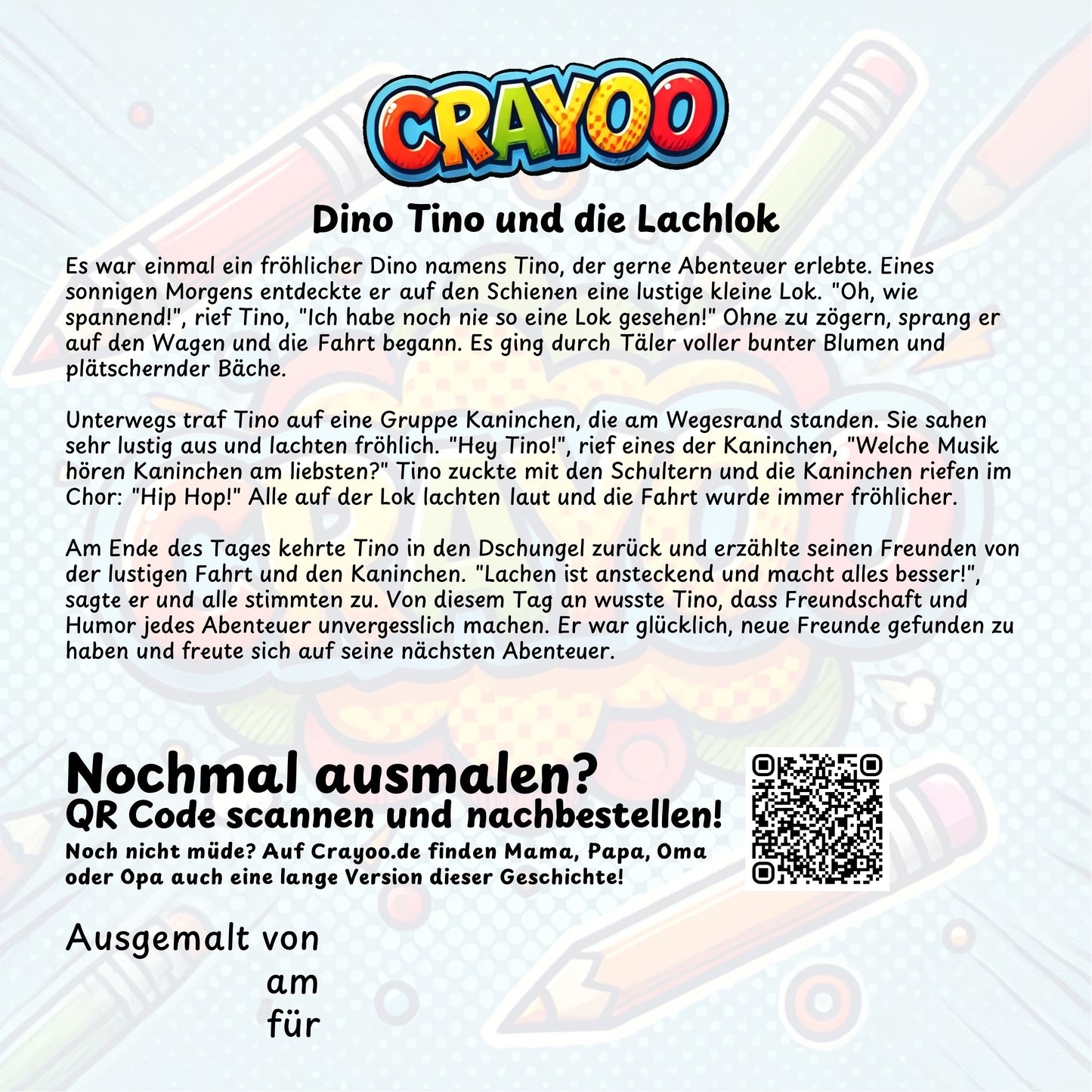 Crayoo Ausmal-Abenteuer: 30 Bilder für kleine Künstler